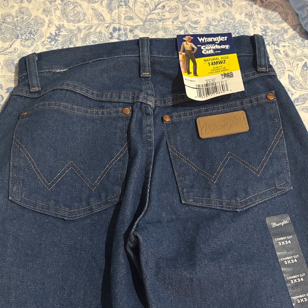 Wrangler Women’s Cowboy Cut Jeans Natural Rise 14MWZ Slim Fit Tapered Leg